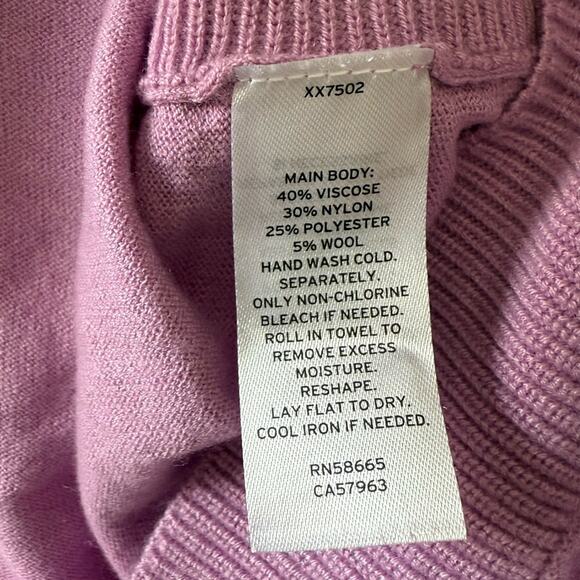 Caslon Cowl Neck Tunic Sweater | Lavender pink | XS - Picture 6 of 6